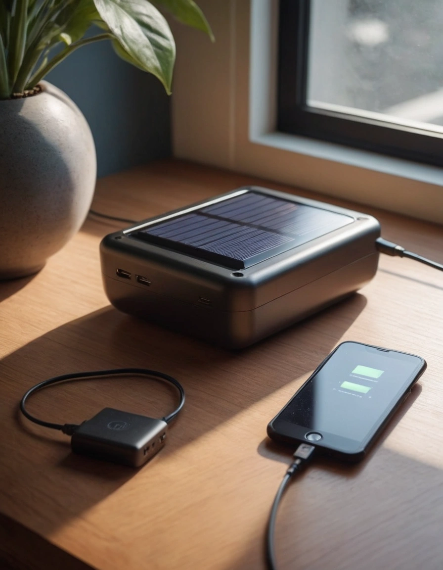 Solar-powered chargers